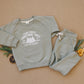 Farm Fresh Christmas Trees Graphic Organic Cotton 2pc Jogger Set - Sweatsuit - Crewneck Sweatshirt & Pants - Winter - Girl Boy Outfit