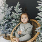 Farm Fresh Christmas Trees Graphic Organic Cotton 2pc Jogger Set - Sweatsuit - Crewneck Sweatshirt & Pants - Winter - Girl Boy Outfit
