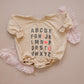 ABC I Love You Oversized Sweatshirt Romper