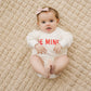 Be Mine Valentine's Day Graphic Oversized Bamboo Sweatshirt Romper - Baby Sweatshirt Bubble Romper - Baby Girl Boy Toddler - V-Day Loved