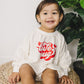 Love Bug Valentine's Day Graphic Oversized Bamboo Sweatshirt Romper - Baby Sweatshirt Bubble Romper - Baby Girl Toddler - V-Day Lovebug