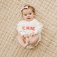 Be Mine Valentine's Day Graphic Oversized Bamboo Sweatshirt Romper - Baby Sweatshirt Bubble Romper - Baby Girl Boy Toddler - V-Day Loved