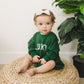 LUCKY St Patrick's's Day Graphic Oversized Bamboo Sweatshirt Romper - Baby Sweatshirt Bubble Romper - Baby Girl Boy Toddler - St. Patricks