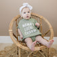 MAMA'S LUCKY CHARM Oversized T-Shirt Romper - Baby Girl or Boy Bubble Romper - St. Patrick's Day Outfit - Lucky - St. Patty's Day St Paddys